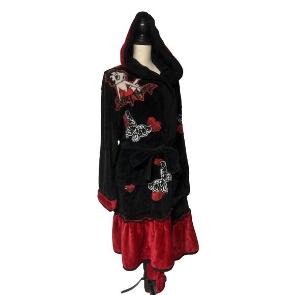 Betty Boop Plush Fleece Robe Adult Women's One Size - Picture 1 of 4